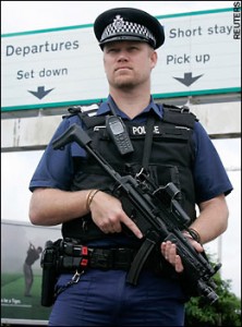 UK Armed Police at Airport