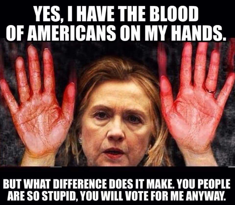 Hillary Benghazi Bloody Hands