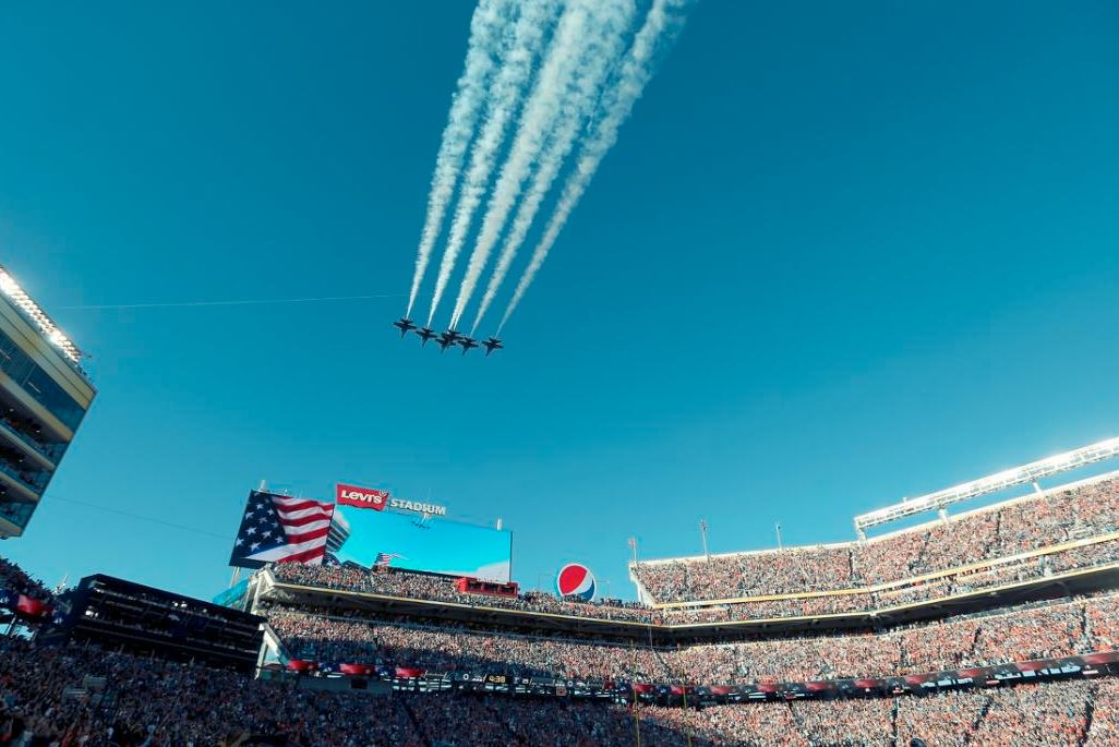 Super Bowl 50 Angles Flyover