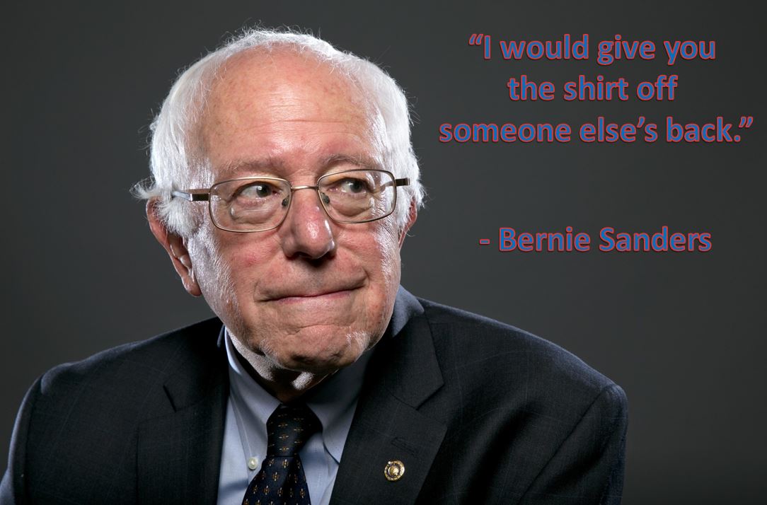 Bernie Sanders Gives You Someone Else's Shirt