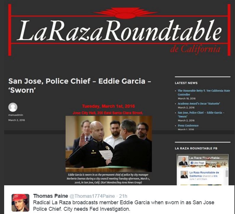SJPD Chief Edgardo Garcia Covered by La Raza