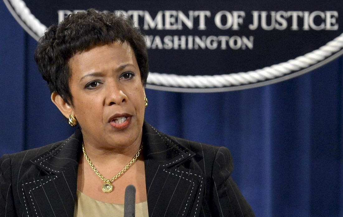 Loretta Lynch At Mike