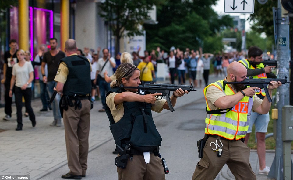 Munich Terror Shooting Police Guarding Citizens
